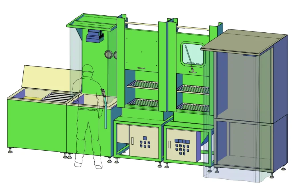 小型透探傷装置