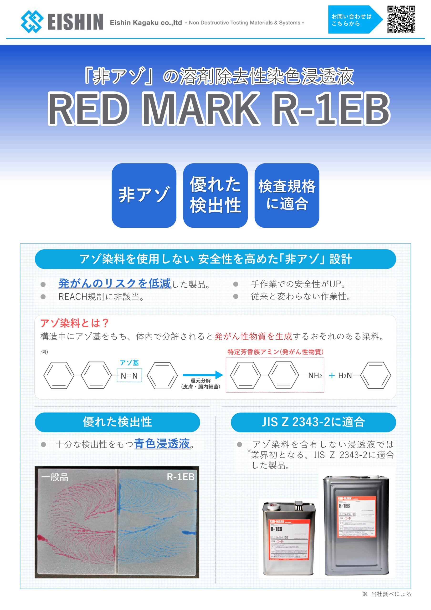 染色浸透液 非アゾ
R-1EB